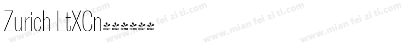Zurich LtXCn字体转换